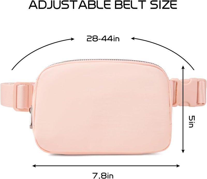 Gitus Belt Bag Fanny Pack Crossbody Bags for Women Fashion Waist Packs with Adjustable Strap Gifts for Women Men Teen Girls (Coral Pink) - Image 3